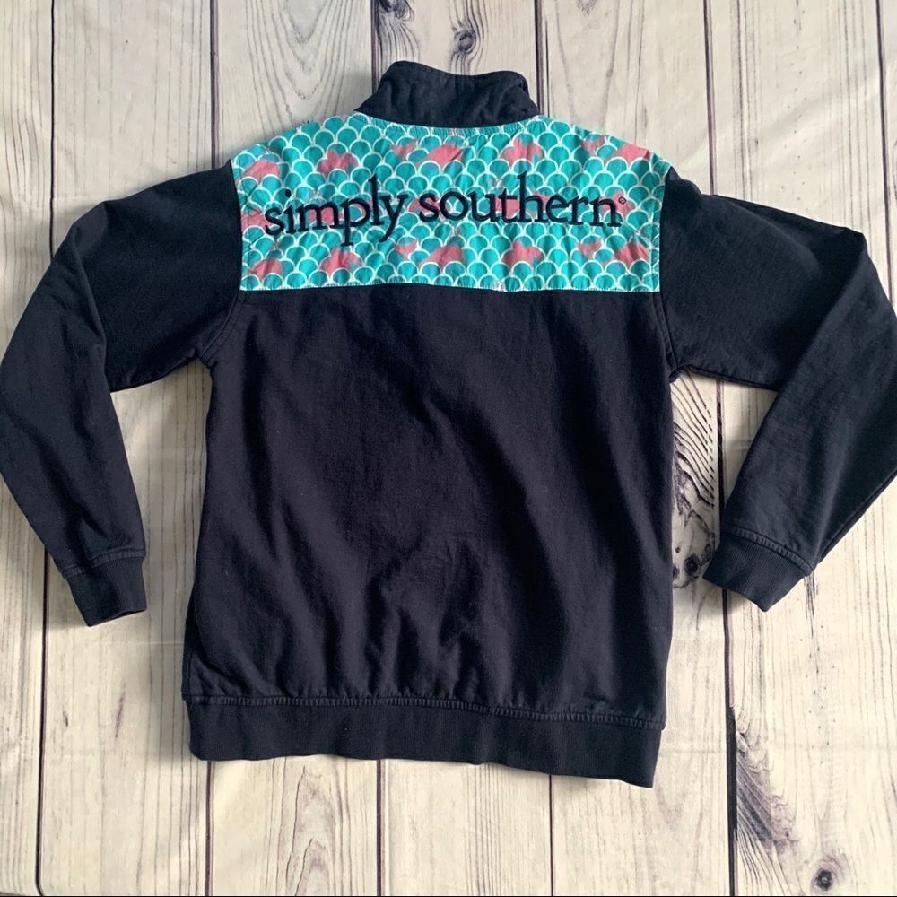 Simply Southern Pullover Mermaid Scale Size Small‎ - Picture 12 of 12